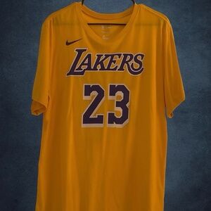 Nike Dri-FIT LeBron James Lakers Tee - Size Large